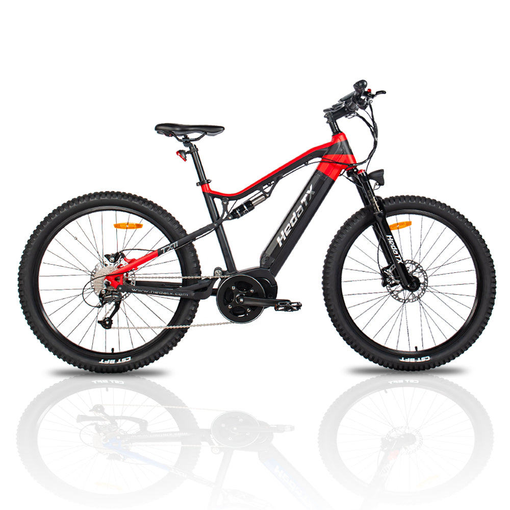 Bicicleta elétrica de motor médio Hedatx TX11 48V 1000W 15Ah