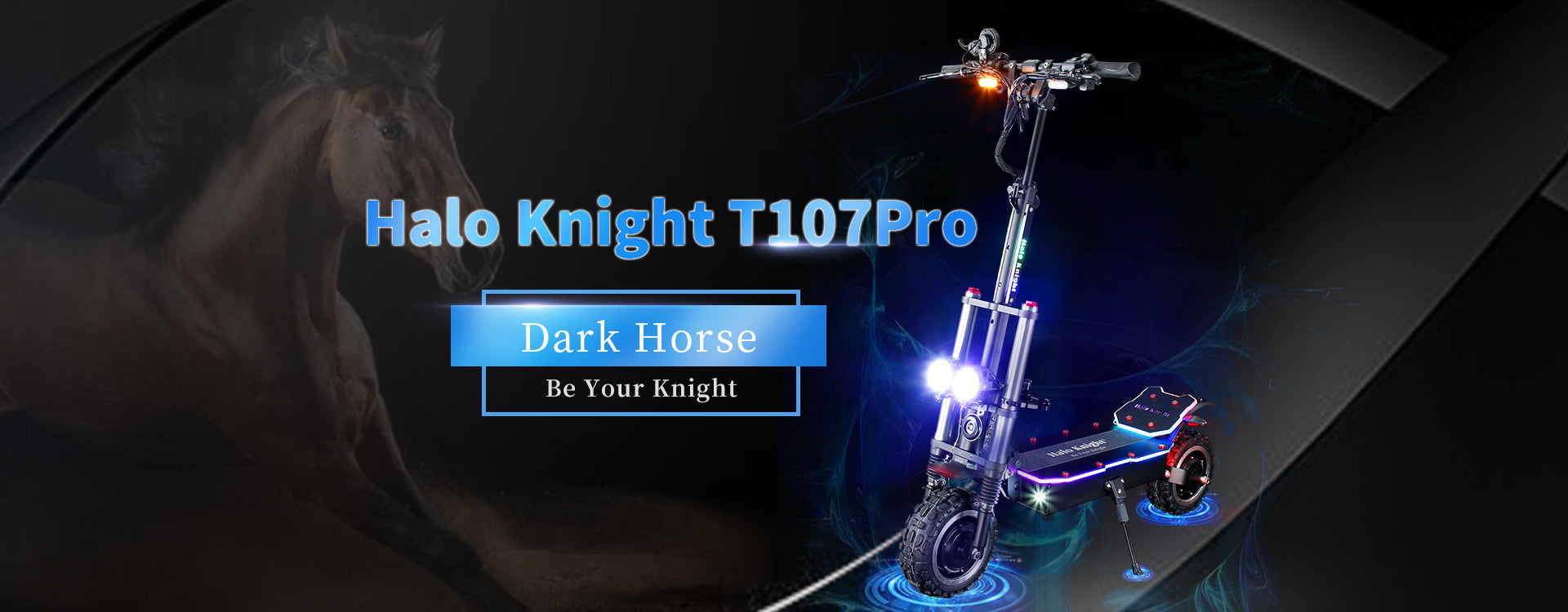 Halo Knight T108 Pro Electric Scooter 11'' Off-road Tire 3000W*2