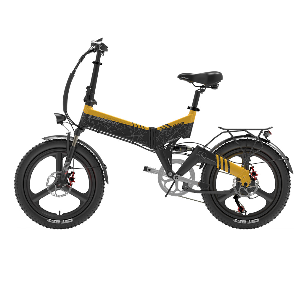 Vélo électrique LANKELEISI G650 48V 500W 12,8Ah